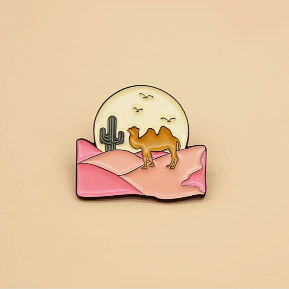 Camel Desert Enamel Pin